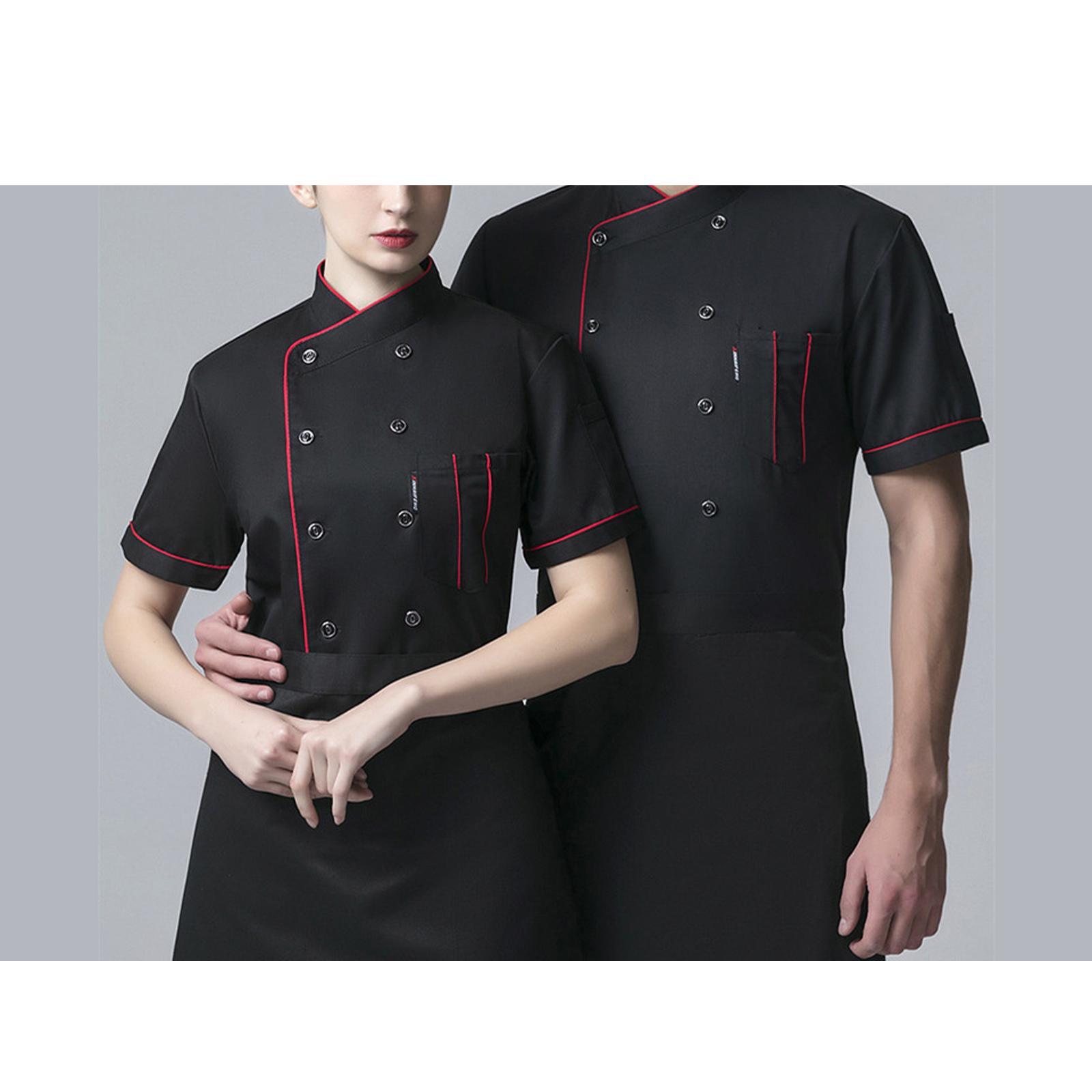 Hotel Kitchen   Short Sleeve Shirt Jacket Waiter Uniform Clothes