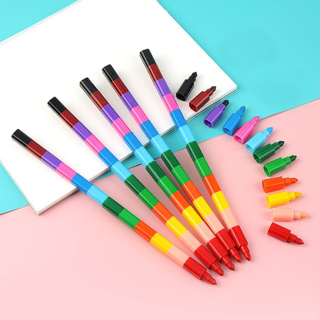 24pcs Colorful Drawing Crayons Graffiti Pen Kids Birthday Gift Party Loot  Bag Fillers Drawing Pens DIY Pencil Drawing Supplies - AliExpress