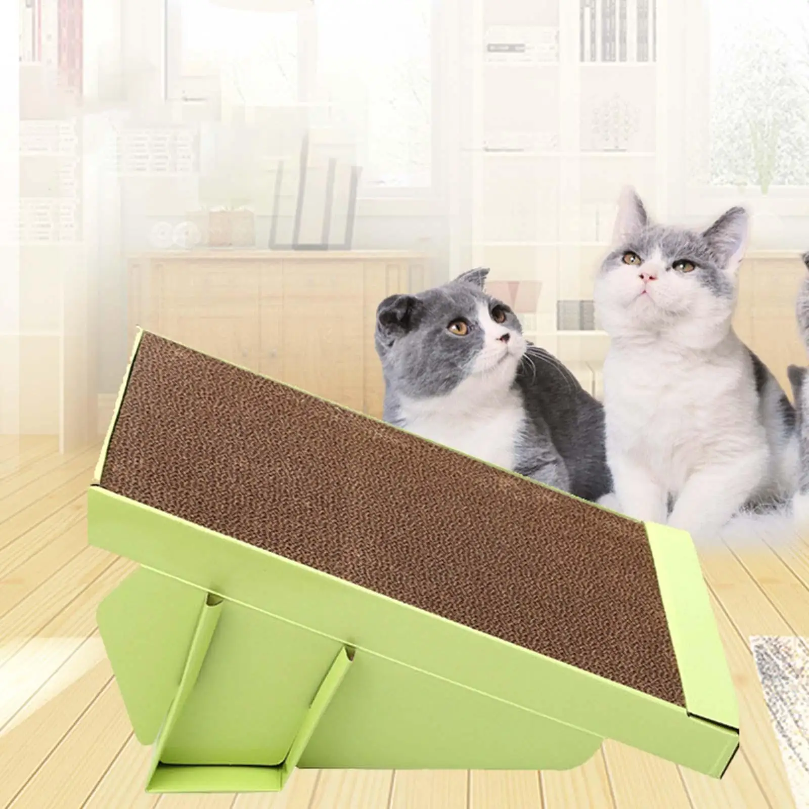 Pet Cat Scratcher Pad Slide Bed Scratching Board Grinding Claw Interactive Play Toy for Kitten Furniture Protector Pet Supplies