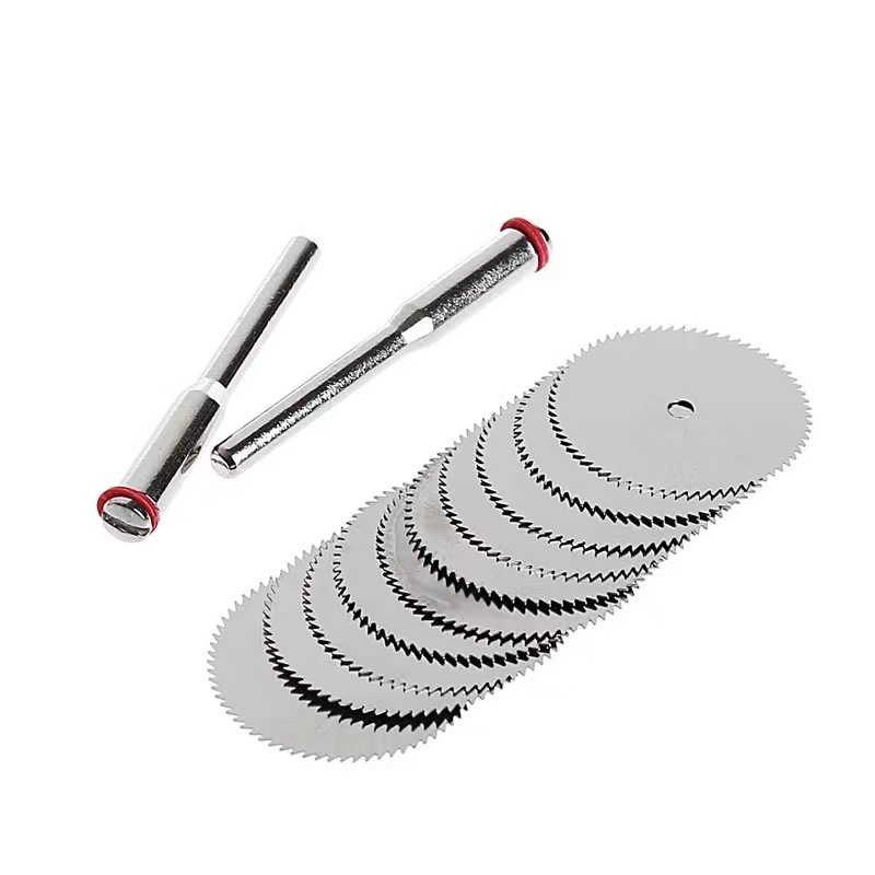 2 Stück 22mm 2mm Dorn Kreissäge blatt Holz Kunststoff Aluminium Rotations schneid scheiben mit Dorn Holz bearbeitungs werkzeug – Detail 2