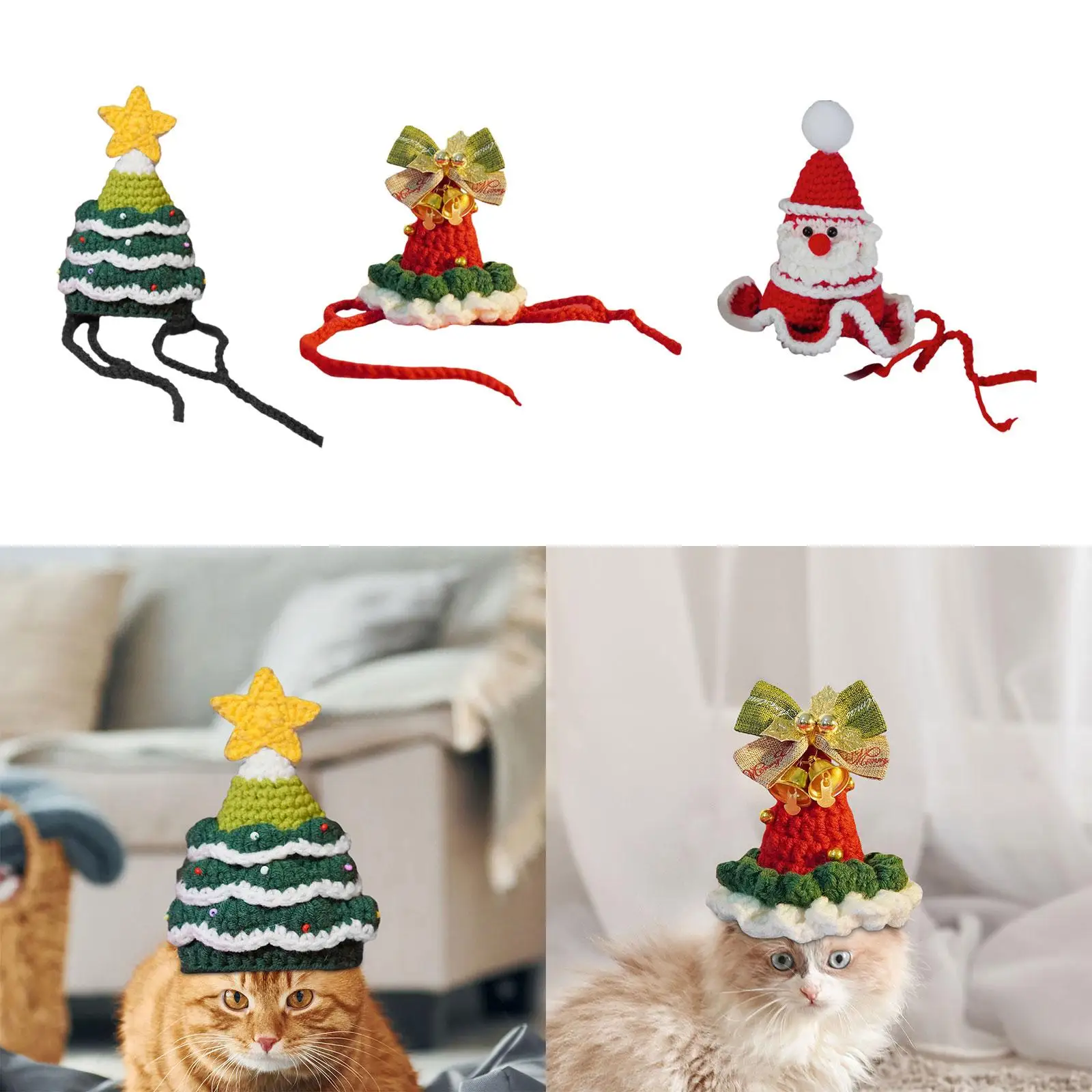 Christmas Dog Hat Cosplay Dog Cat Hat for Cosplay Daily wearing Halloween
