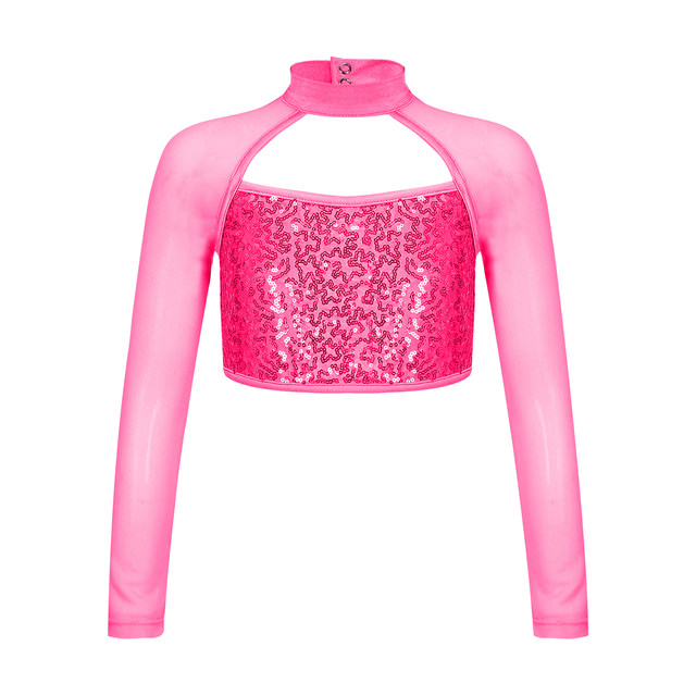 Pink dance crop top online