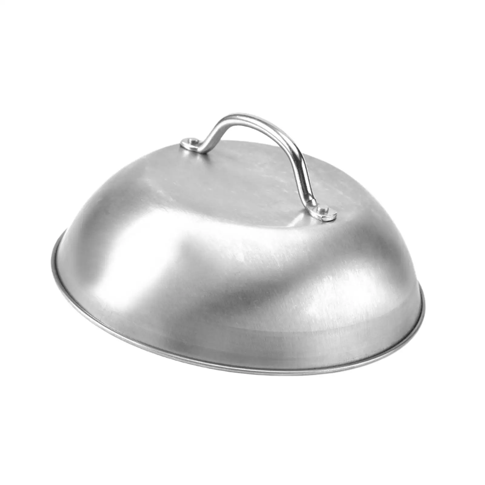 Stainless Steel Basting Covers Dome Dish Lid Burger Cover Round Food Covers for Cooking Indoor or Outdoor Home Kitchen