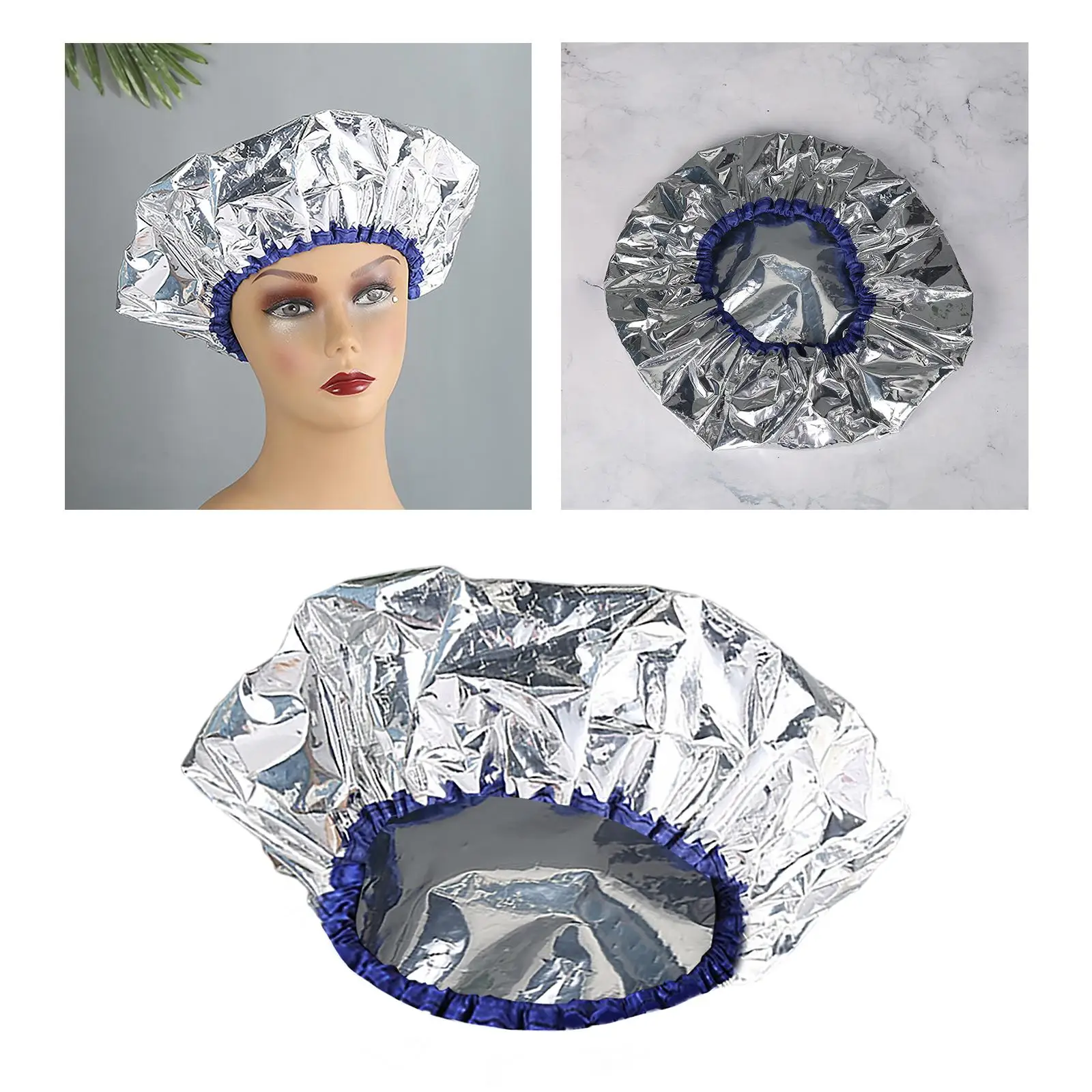 10 Pieces  Insulation Tin  Hat Deep Conditioning for Home Hair Salon