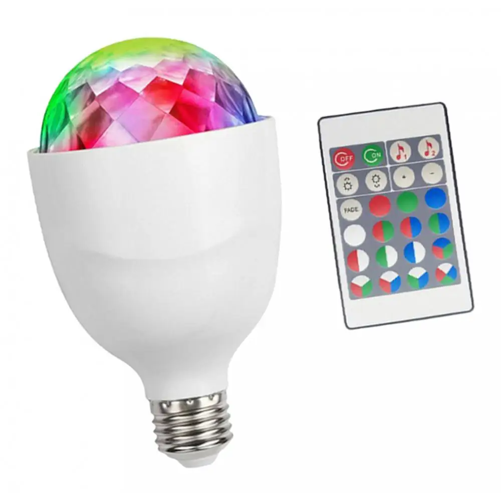 Colorful Stage Light Ball RGBW Crystal Remote Control Light for Decor Accs