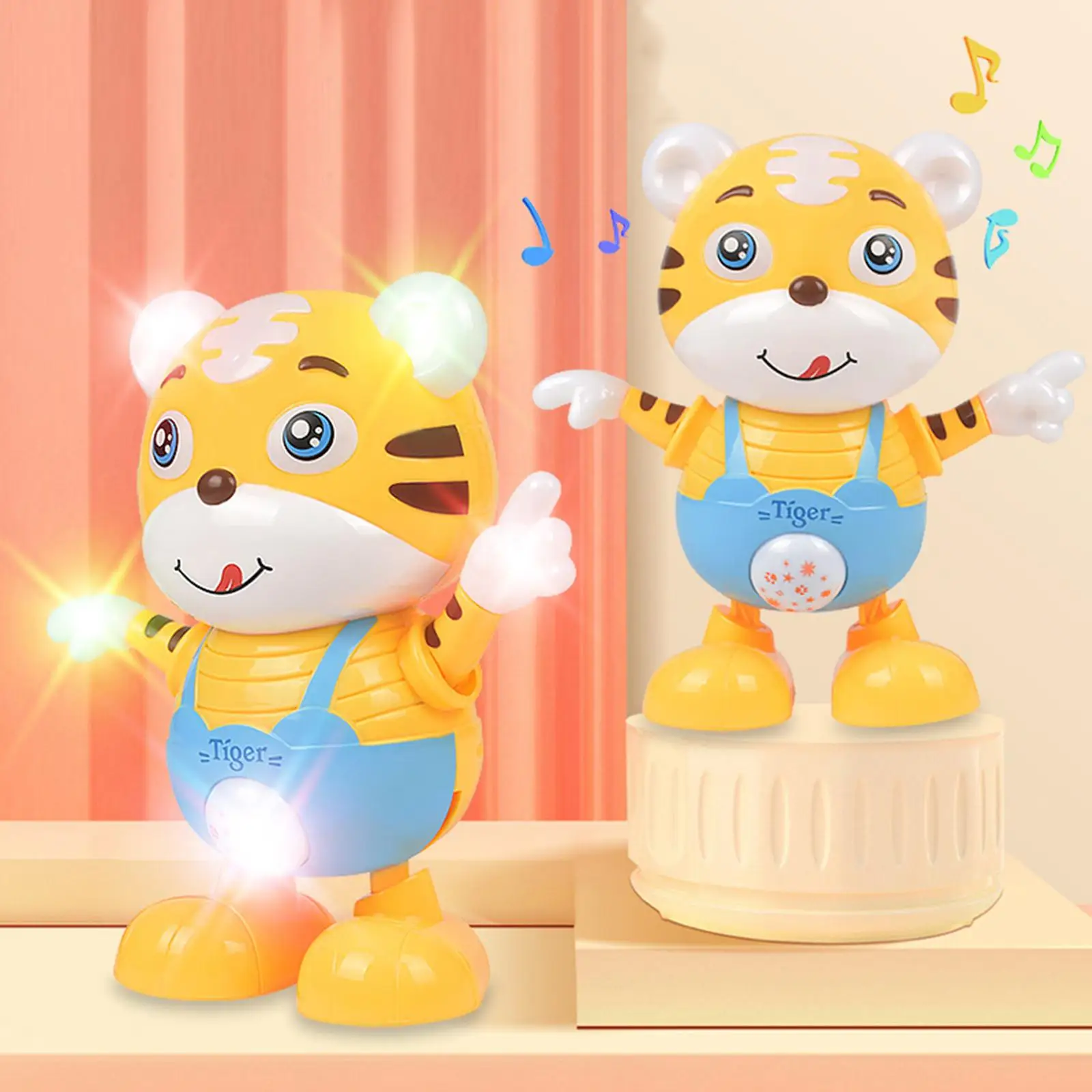 Electric Dancing Tigers Music Lighting  Musical Toys for Fhildren