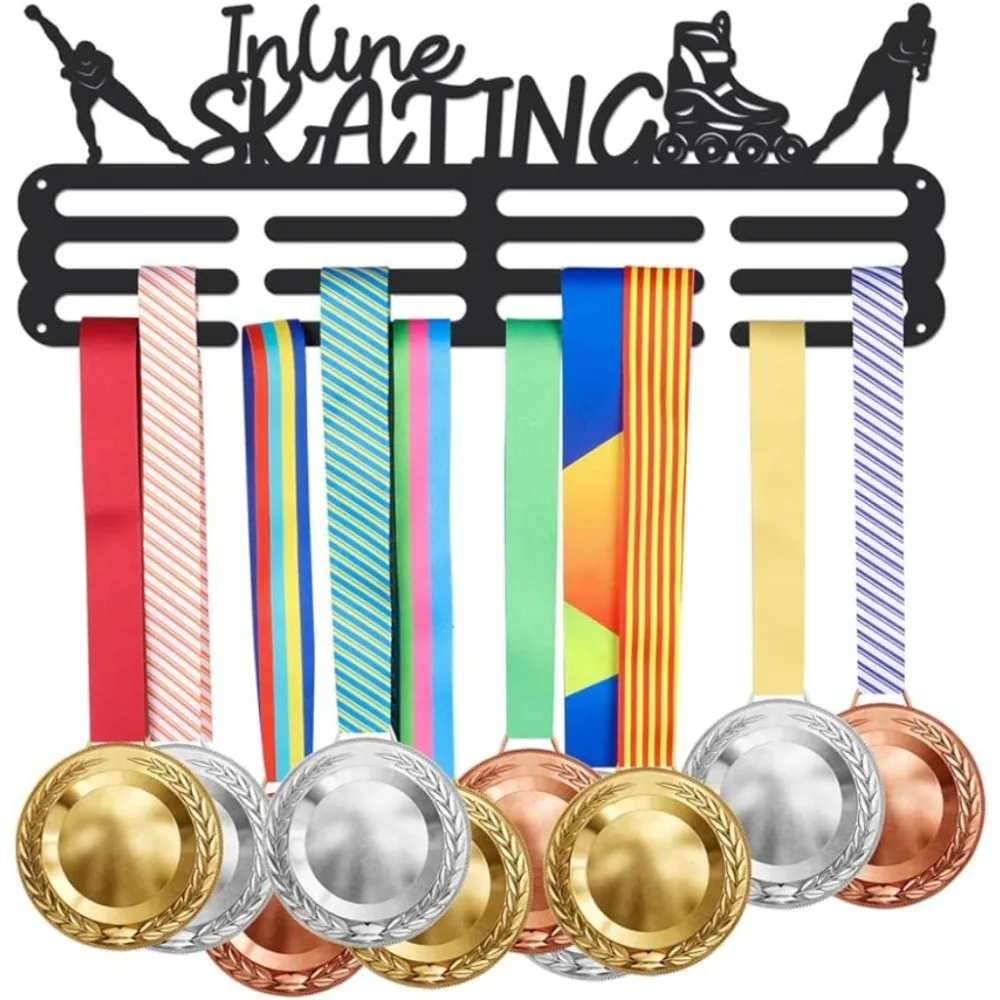 Esportes Medalha Cabide Display, Inline Patinação Medalha