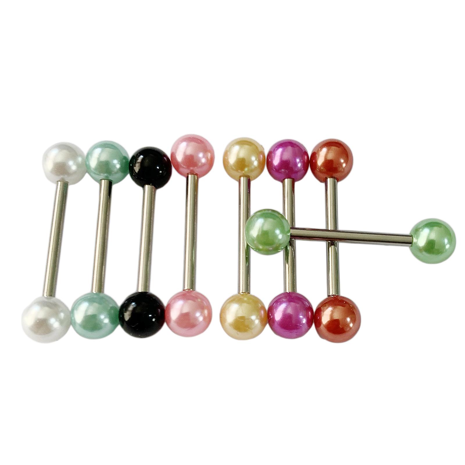 8 Pieces Tongue Rings Length 5/8