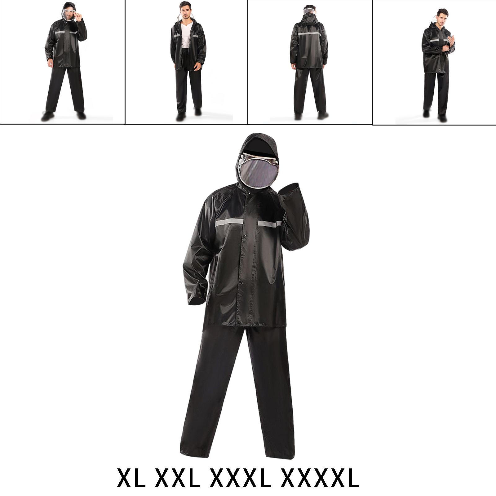 Raincoat Rain Pants Suit Thick Waterproof Motorcycle Rain Jacket Poncho Suits Rainwear Man And Woman