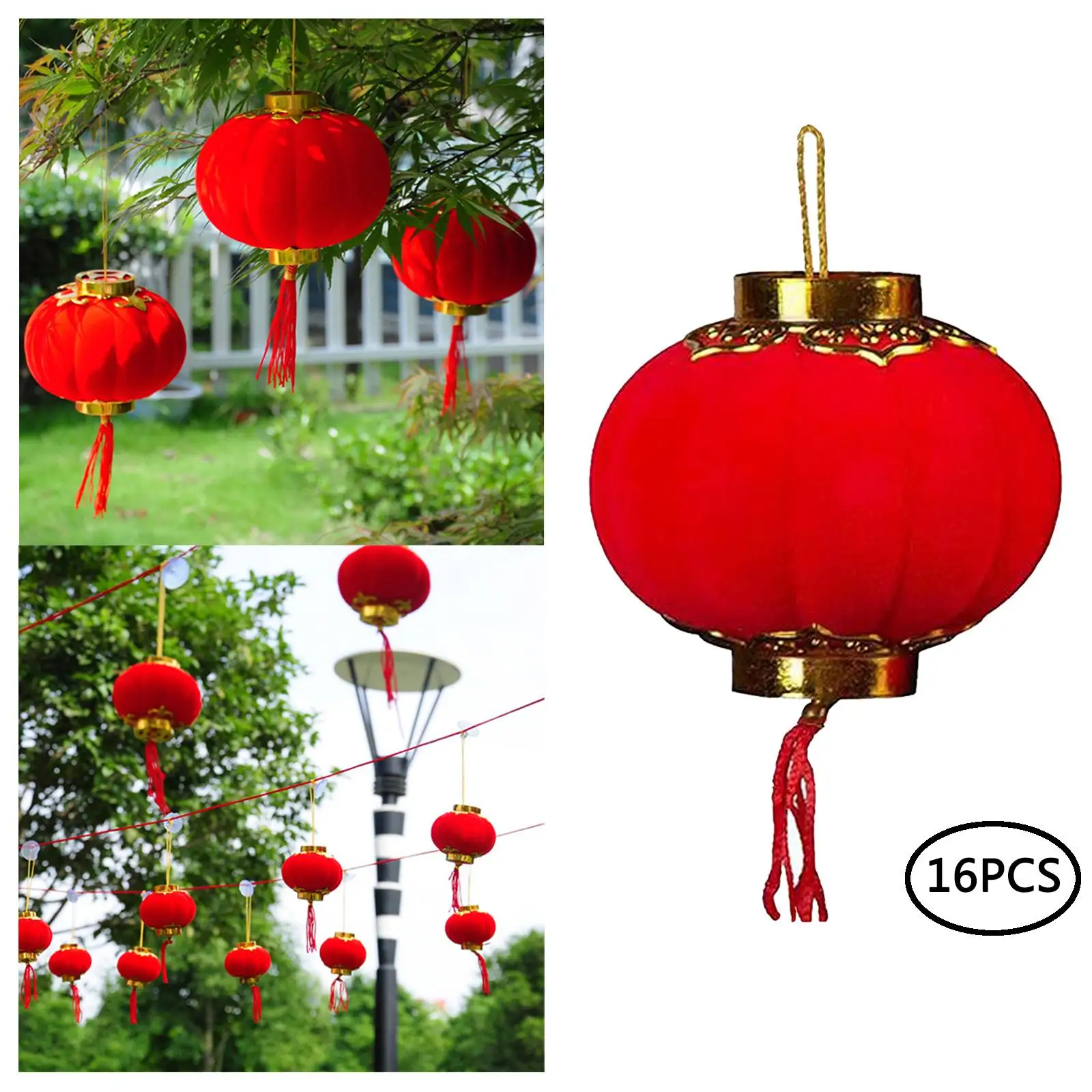Mini Festa della Primavera Tradizionale Cinese Rosso Piccola Lanterna Appesa Rossa Decorazione Festival 30Pcs/Set 