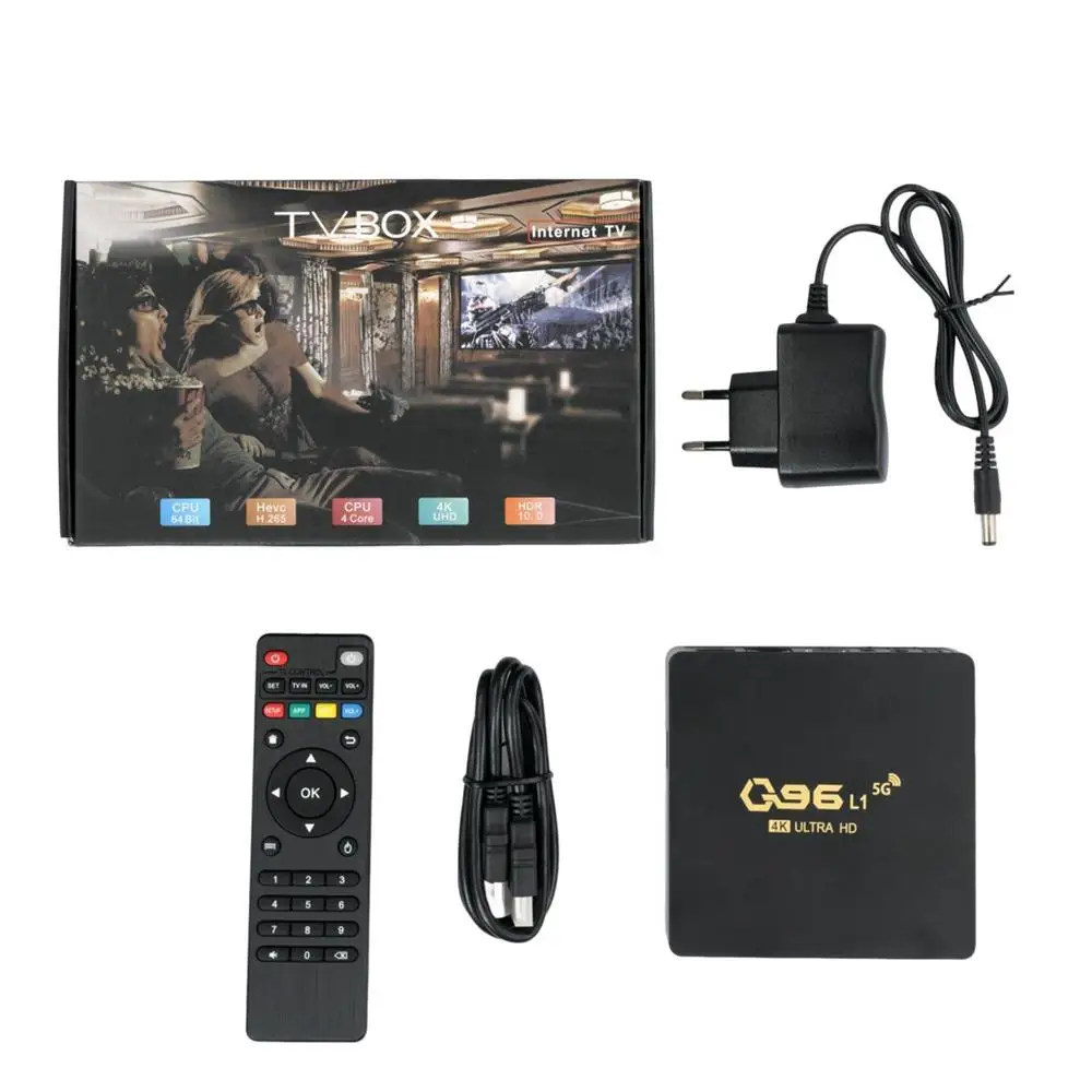 Title 9, Q96 L1 TV Box Android 11.1 Amlogic S905L Quad C...