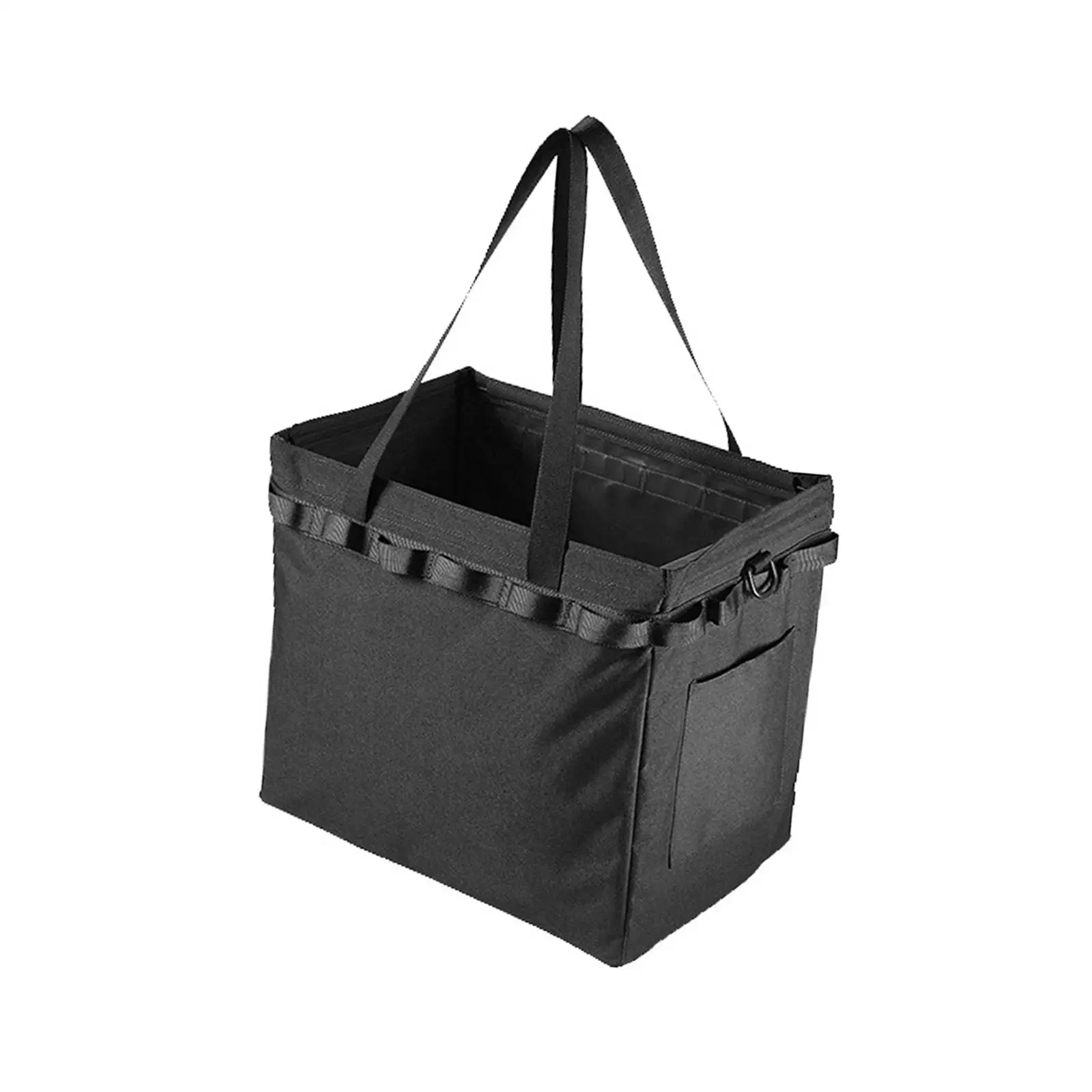 Outdoor Picnic Storage Bag Handbag Travel Garage Trunk Organizer for Barbecue Durable Black Large Capacity Portable Multipurpose