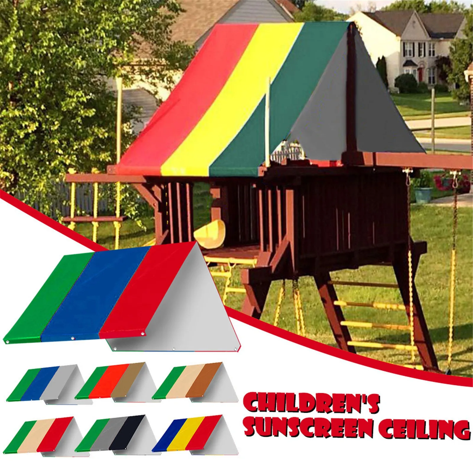 Swing-N-Slide Shade Kid Playground Canopy Swingset Replacement Tarp Roof Cover 