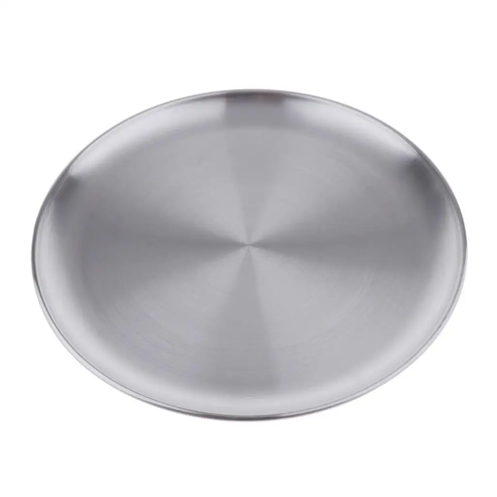 Heavy duty stainless steel plates for dinner plates, outdoor camping, BBQ