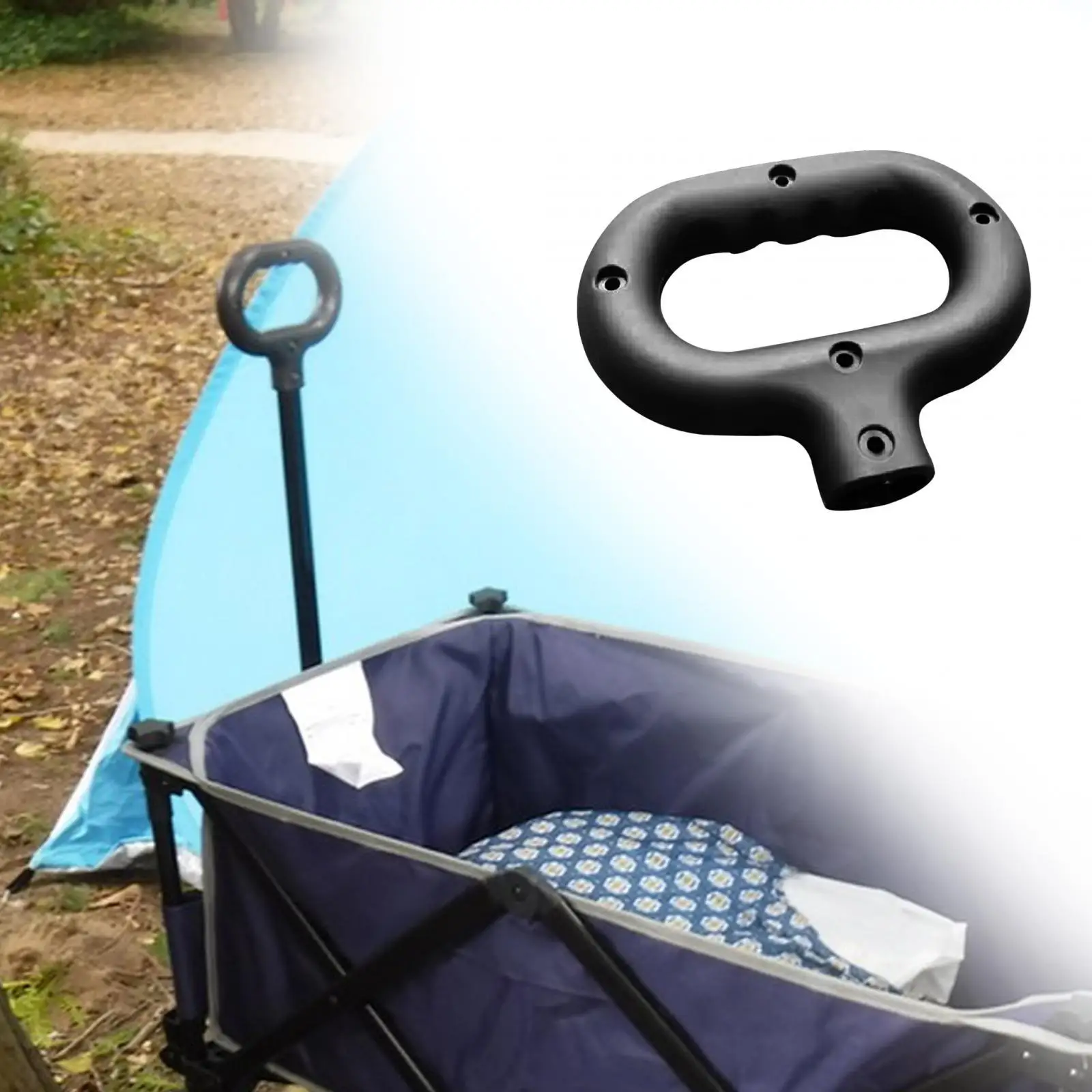 Wagon Cart Push Handle Portable Trolley Handle for Garden Shopping Cart Camping Wagon Outdoor Collapsible Wagon Cart Attachment