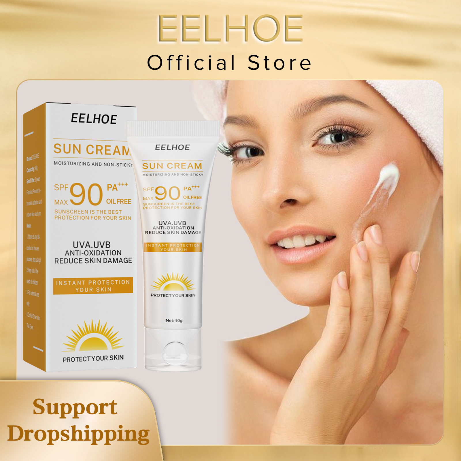 Best of EELHOE Sunscreen Spf 90 Whitening Sun Cream For Face Body Oil-control Bleaching Face Moisturizer Sunblock Skin Protective Cream Reviews & Tips