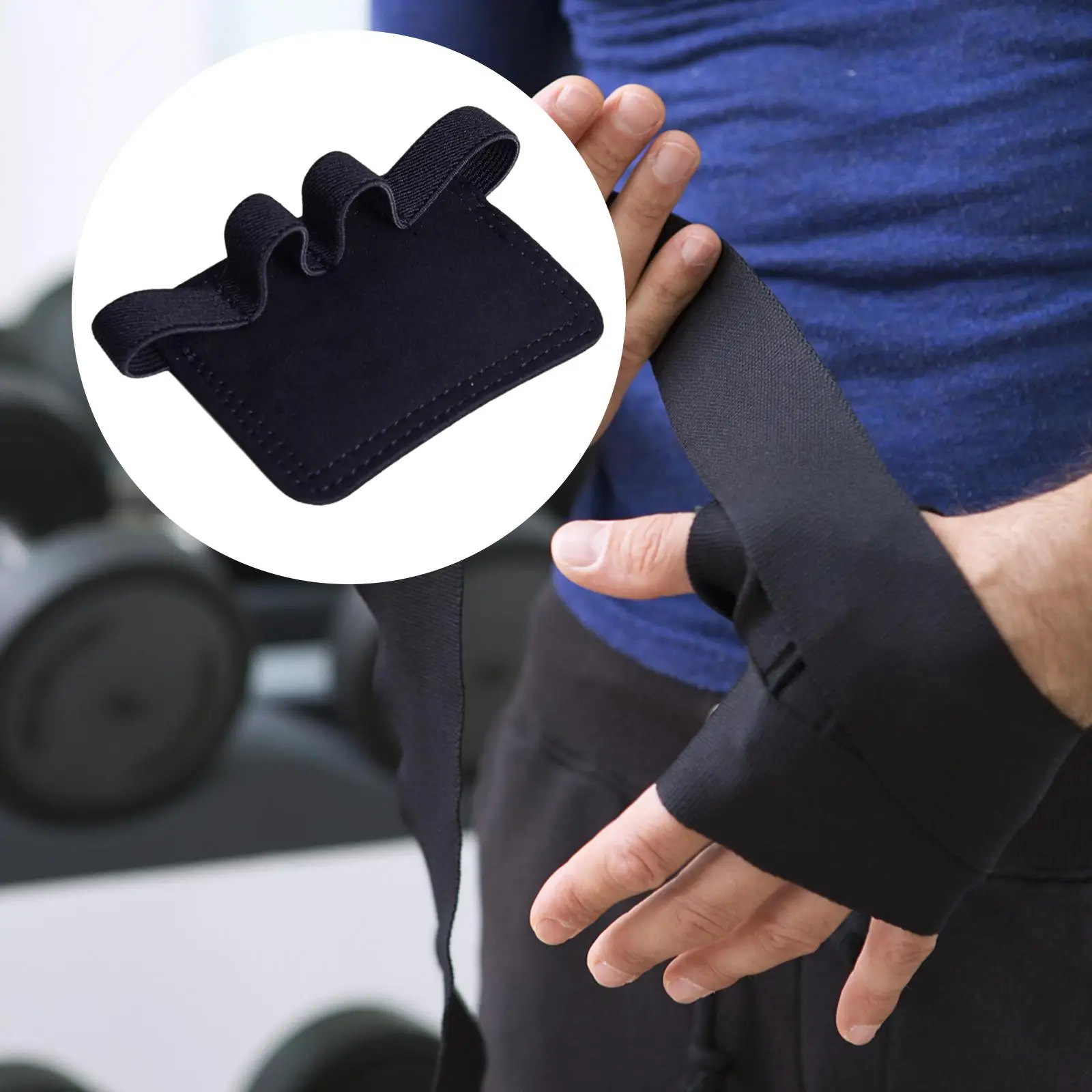 Grip Pad Hand Protector Anti-Slip Avoid Calluses Workout Gloves for Weightlifting Body Building Exercise Fitness Sports Pullup