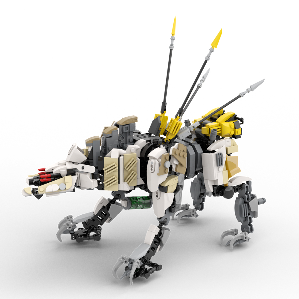 Конструктор MOC Mecha Monster Horizon Zero Dawn, пилообразный орнамент,  сборка, иероглифы, игрушки-Конструкторы для детей, подарок на день рождения  | AliExpress