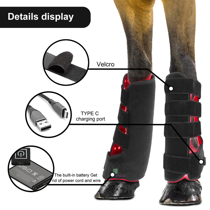 Infrared Light Horse Portable Phototherapy LED Tendon Boots