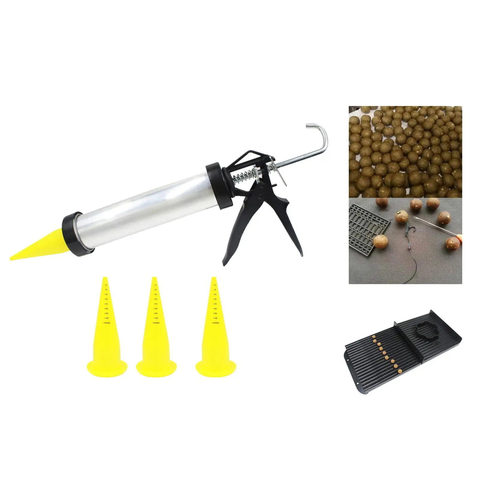 Bait Table with 3 Spare Nozzles Floating Corn Tackle Bait Boilie Tube