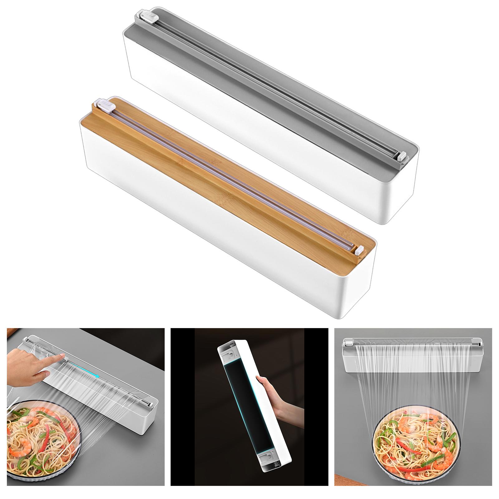 Reusable Cling Film Cutting Box Double Elastic Buckle Household for Restaurant