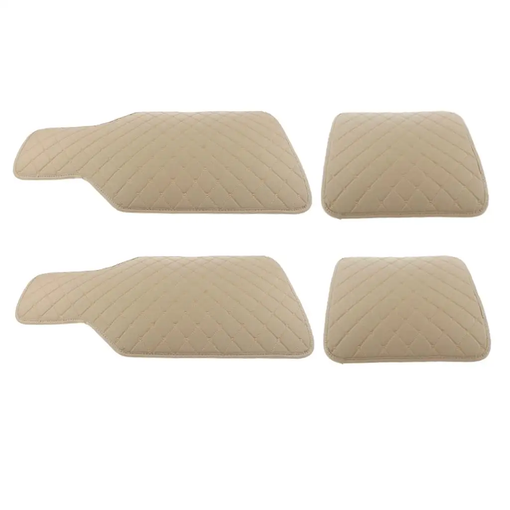 4 Pcs PVC Car Floor Mats Auto Trucks Anti-dirty Interior Carpet Front &Rear Mat