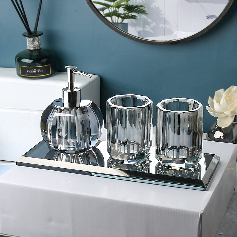 Glass Bathroom Set Image 5