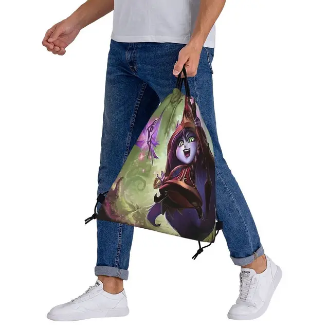 Lulu League Of Legends Lol Game Portable Travel Drawstring Bags Riding Gym  Clothes Storage Backpacks - Drawstring Bags - AliExpress