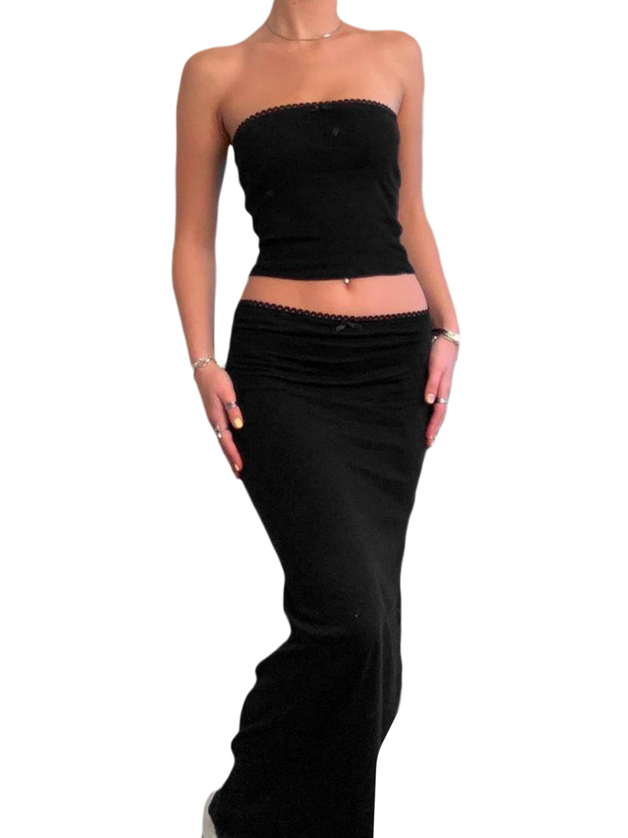 de tubo Y2K e bodycon, roupas de