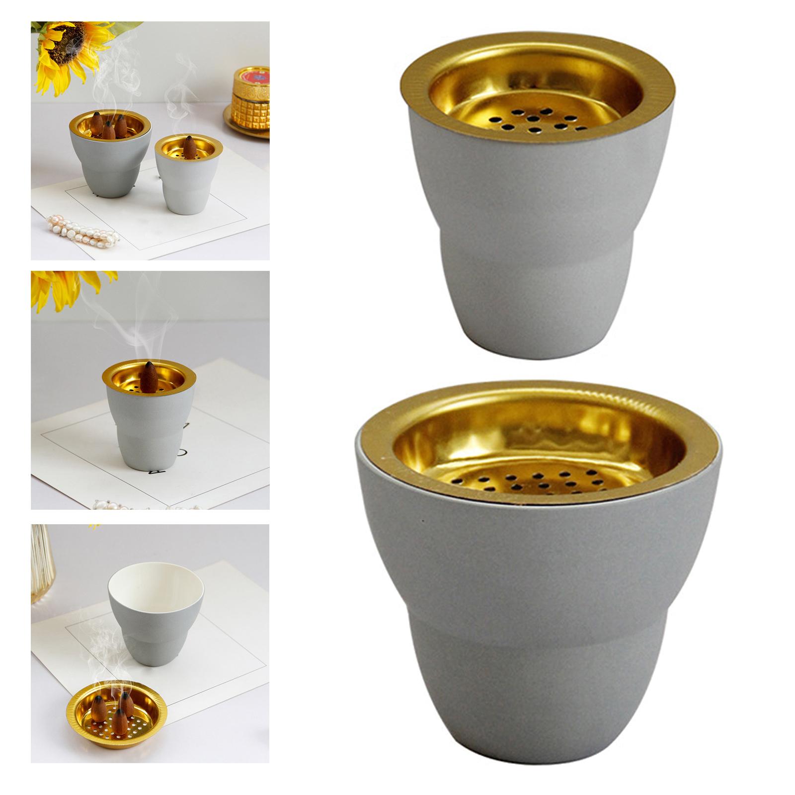 Censer Incense Cones Holder Table Centerpieces Desktop Meditation Incense Sticks Burner for Home Incense Stick Incense Coils SPA