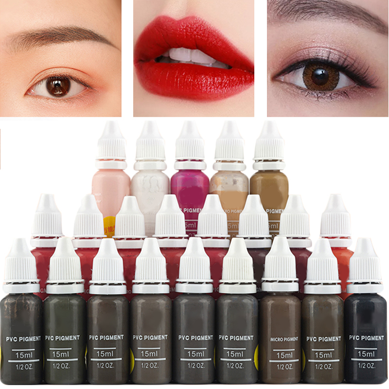 Best of 15ml Professional Tattoo Ink Set Permanent Makeup Eyebrow Lips Eyeline Tattoo Color Microblading Pigment Body Beauty Art Supplie Reviews & Tips