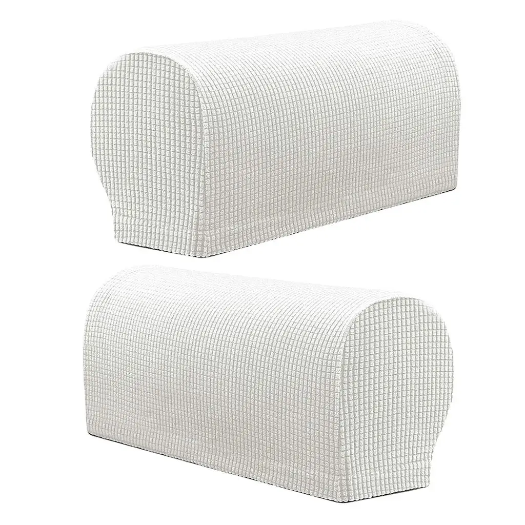 2 Pieces Sofa Armrest Covers Non-slip Furniture Settee Couch Arm Slipcover