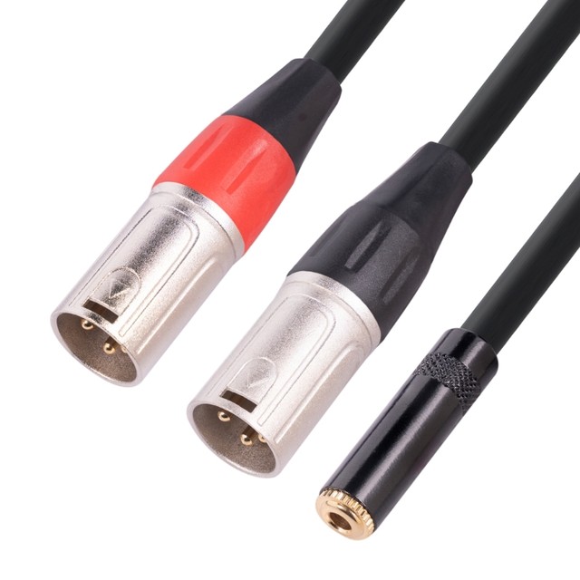 1pcs XLR 3 Pin Female Jack to 3.5mm Female & Male 1/8 TRS Mini Female  Stereo Microphone Audio Adapter Converter Connector - AliExpress