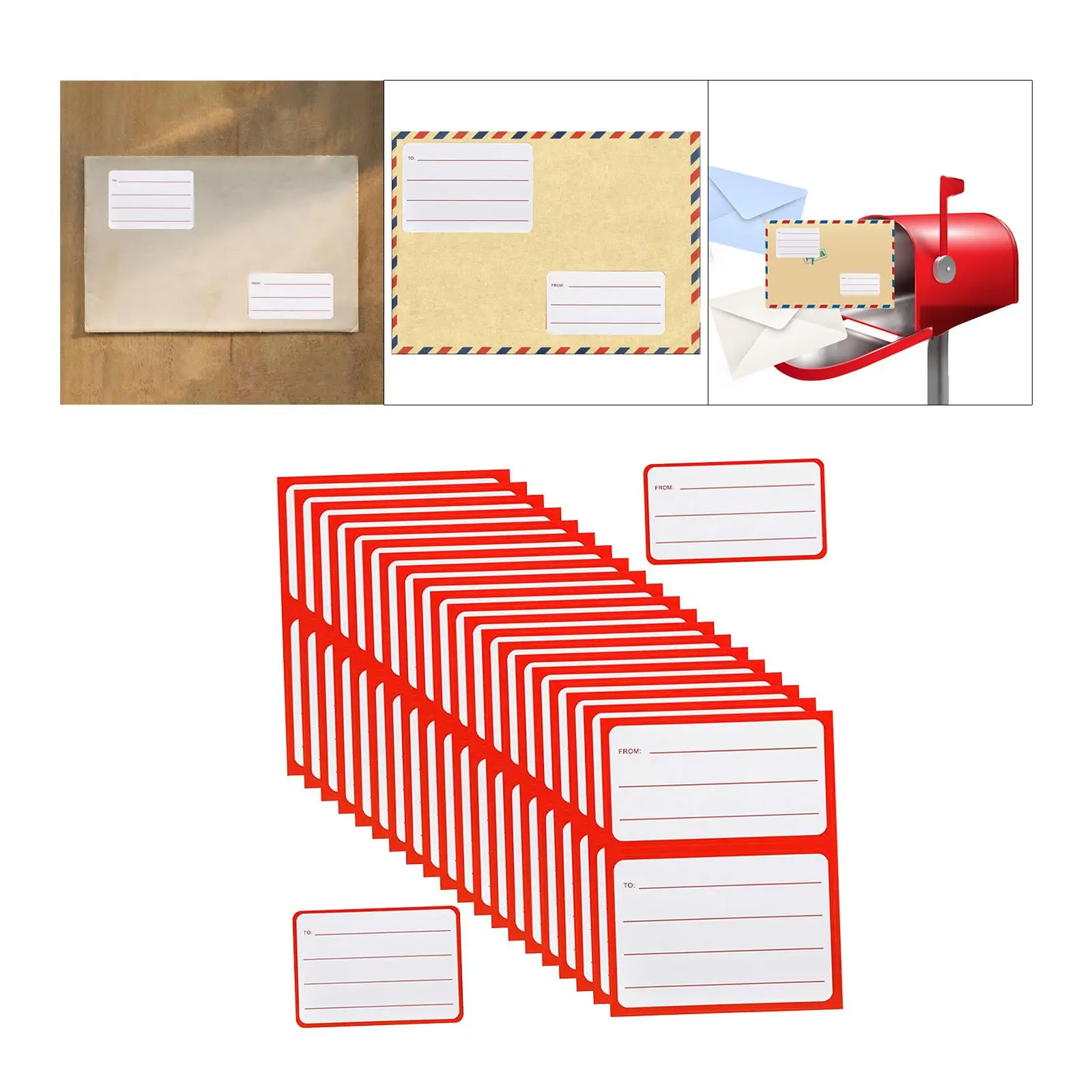 to from Return Address Mailing Labels Blank Mailing Address Labels Stickers 3.5 x 4.5 inch for Mailbox Packages Envelopes School