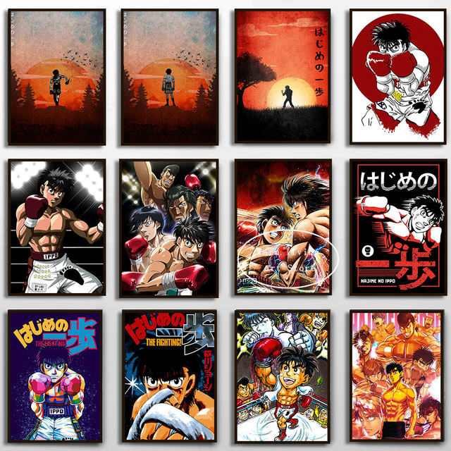 Japão Dos Desenhos Animados Anime Hajime no Ippo Personagens Imagens Para  Sala de estar Comic Art Home Wall Decor Pintura Canvas Print Posters -  AliExpress