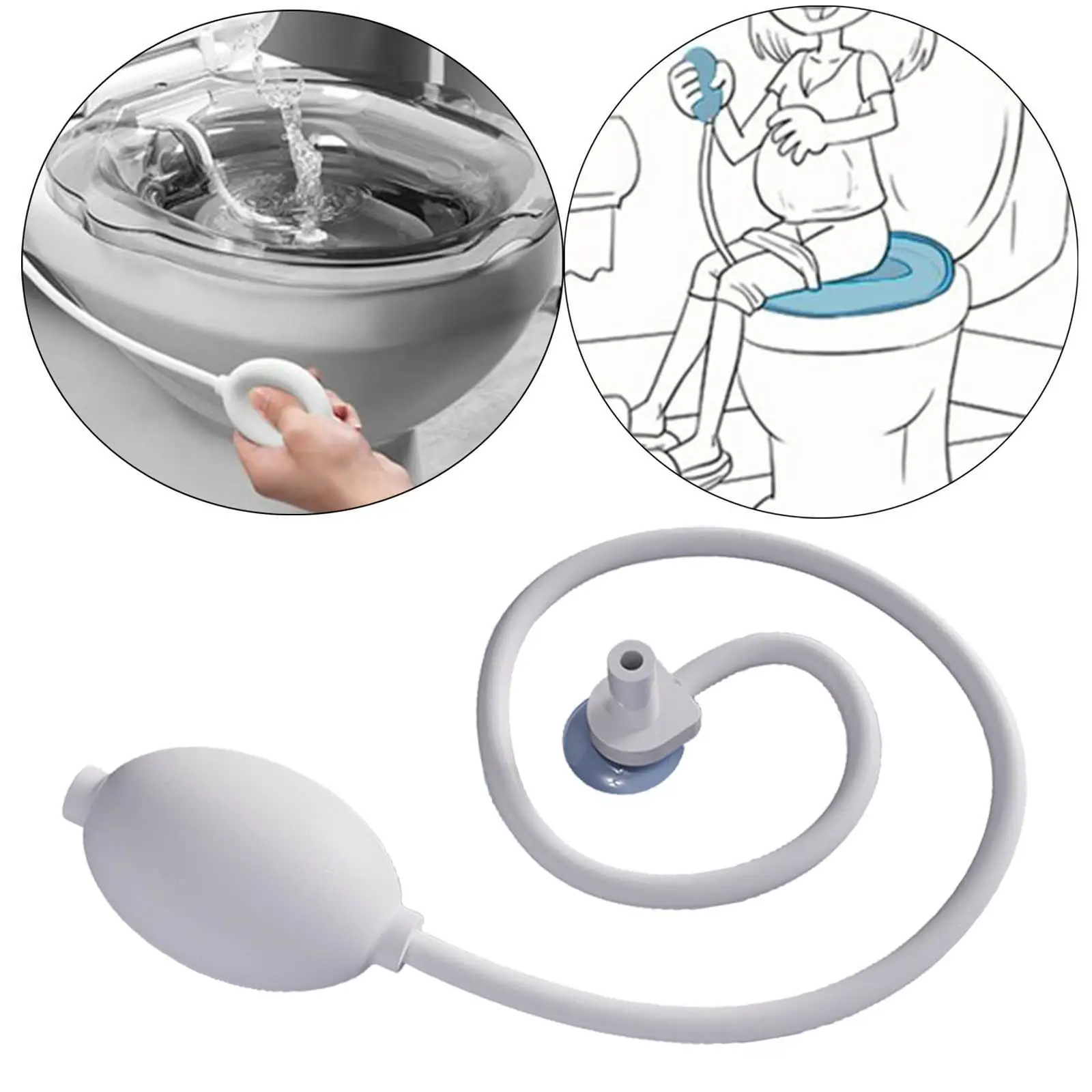 Sitz Bath Flusher Perineal Care Portable Easy to Store Hand Sprayer for Toilet Seat Bathtub Wash Basin Hemorrhoid Treatment
