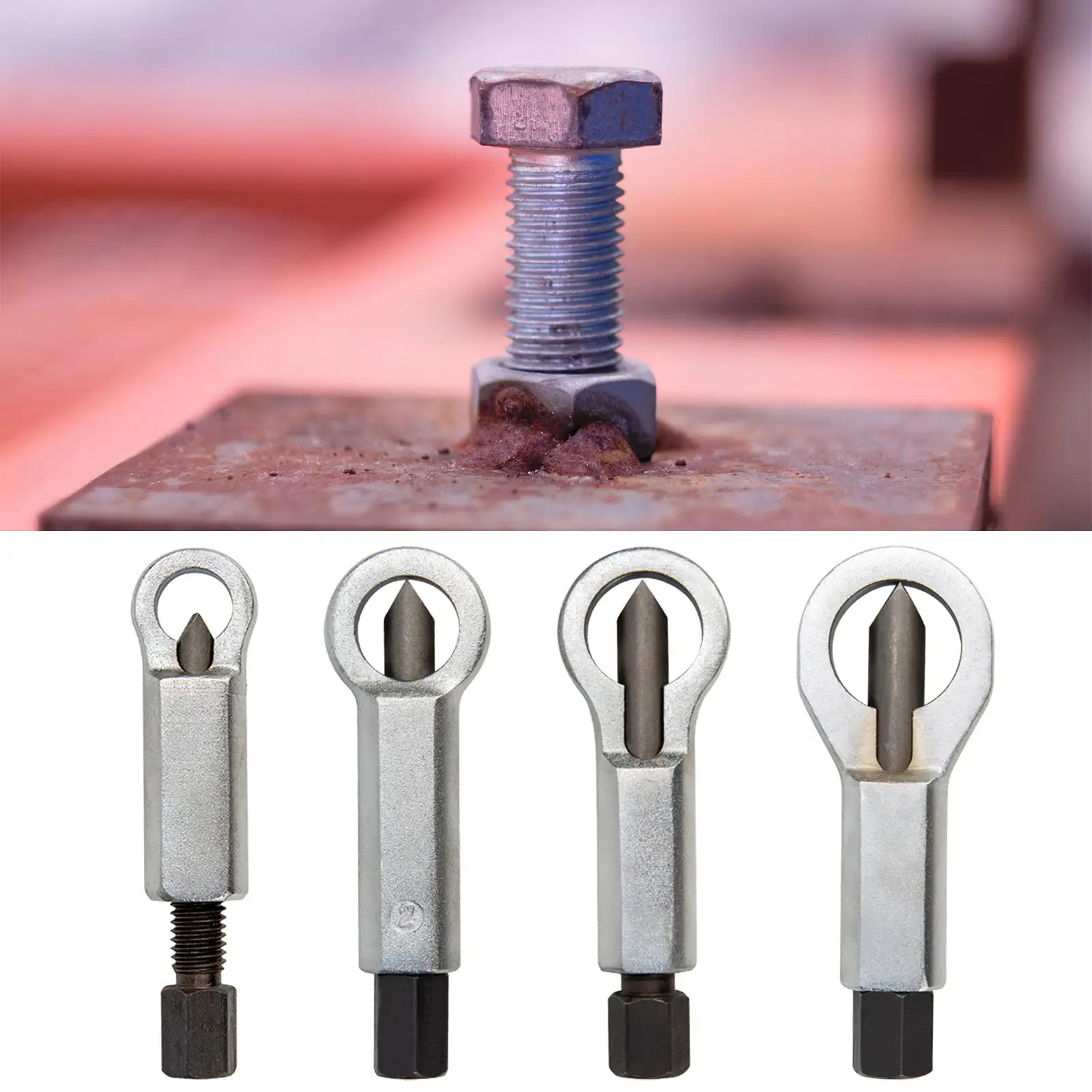 Manual Pressure Nut Remover Remover Extractor Tool Metal Nut Splitter Remover for Damaged Nuts Home Workshop Removing Broken