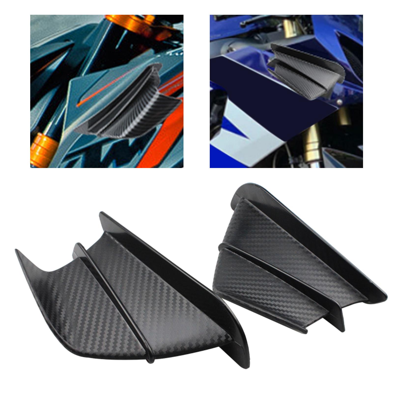 2pcs Front Motorbikes Universal Motorcycle Winglets Accessories Parts for/H2R for V4 1299 for R1 All Motorcycles