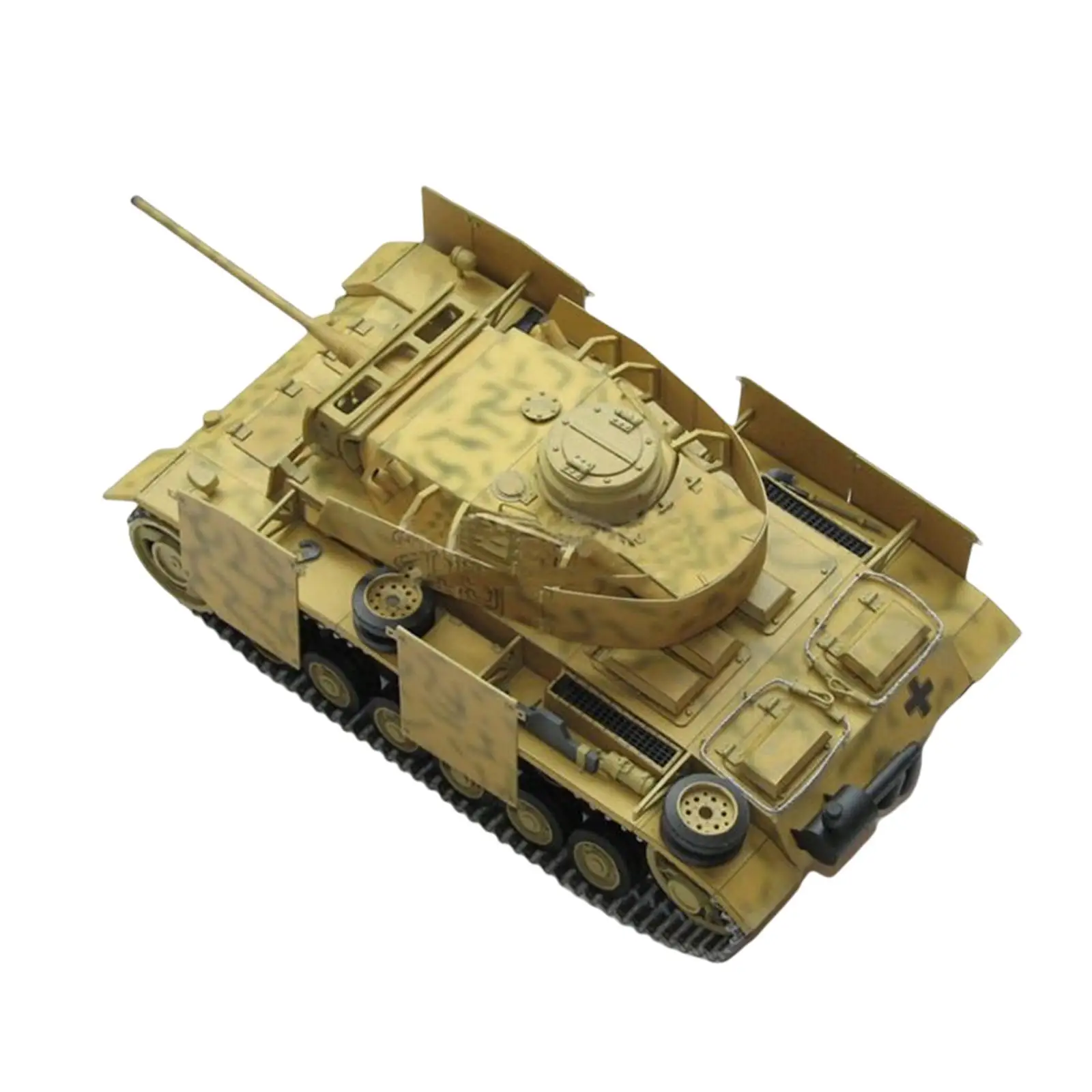 1:25 Static Tanks Building Kits Ornaments Paper Craft DIY Assemble Collectibles Party Favors Toy Durable 3D Puzzle for Teenagers