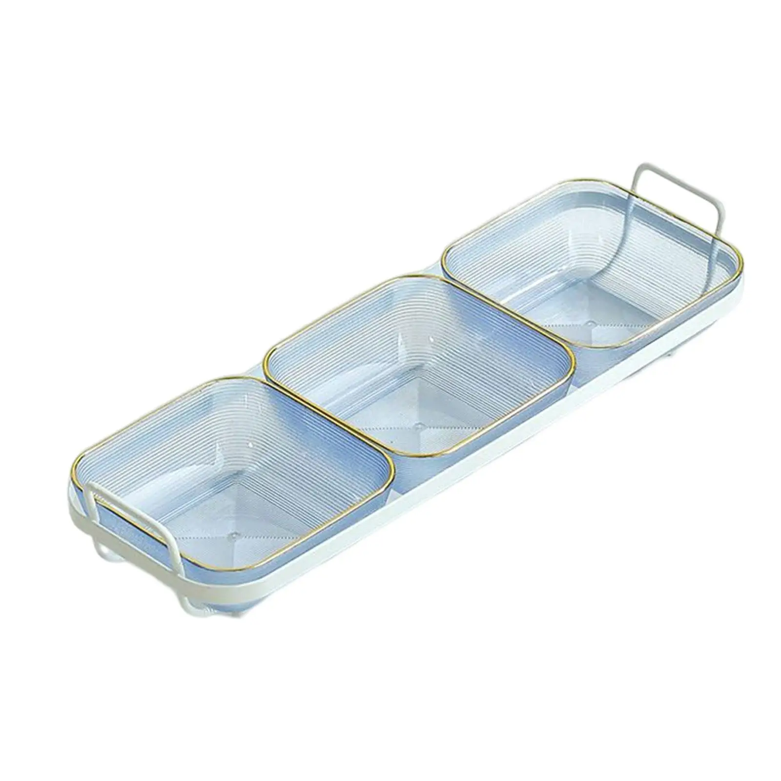 snack Serving Tray Multifunctional Holder Fruit Dessert Plate Stand for Candy Dinner Baby Shower Tea Party Living Room