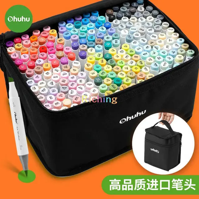 72 Colors Ohuhu Alcohol Brush Markers, Double Tipped Sketch Markers (Brush  & Fine Tips)/(Brush & Wide Tips), Art Supplies