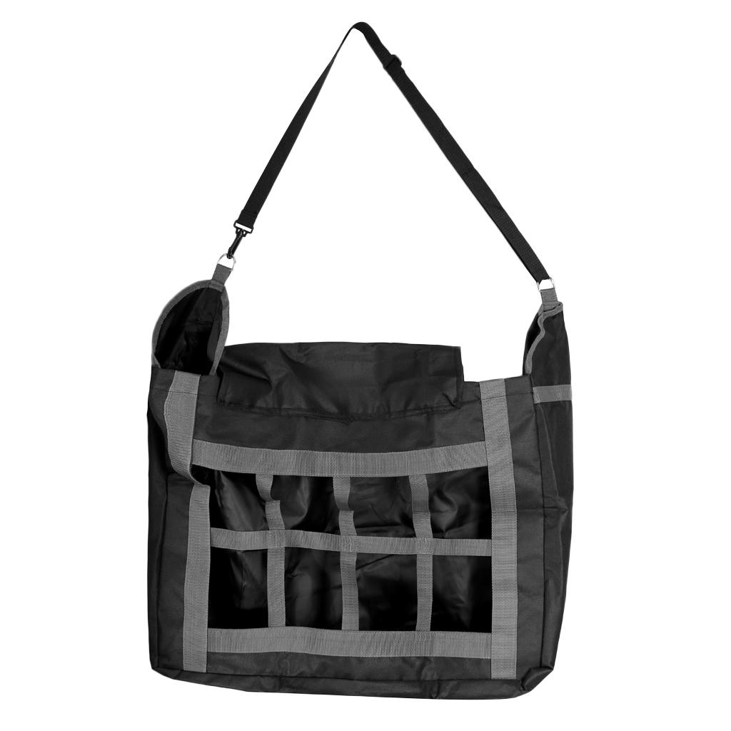 Slow Release Hay Bag with Adjustable Shoulder Strap for Horses