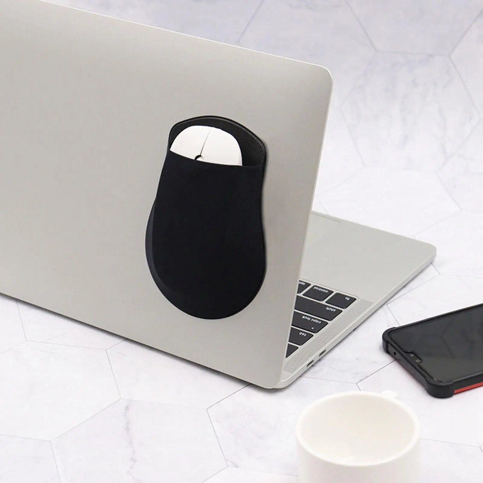 Laptop External Hard Drive Holder Storage Pocket for Pens Wireless Mouse