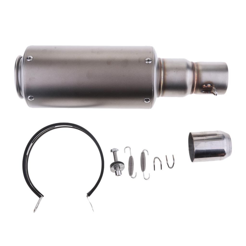 Universal Motorcycle Modified Exhaust   6-51mm Silver