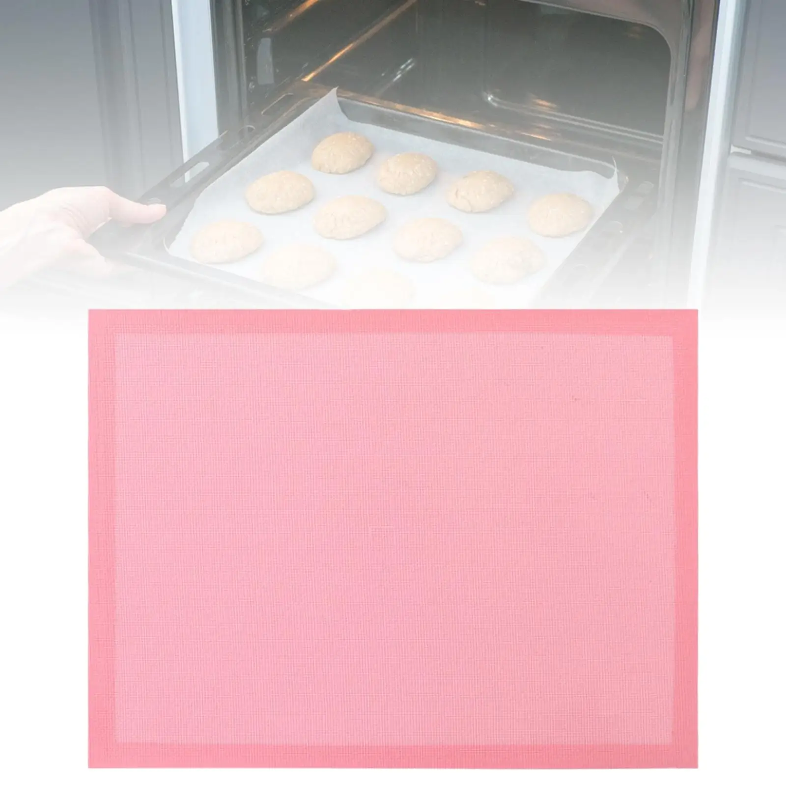 Silicone Baking Mat Reusable Cake Pan Mat Baking Supplies Bakeware Mat Heat Resistant Oven Liner Baking Sheet for Home Kitchen
