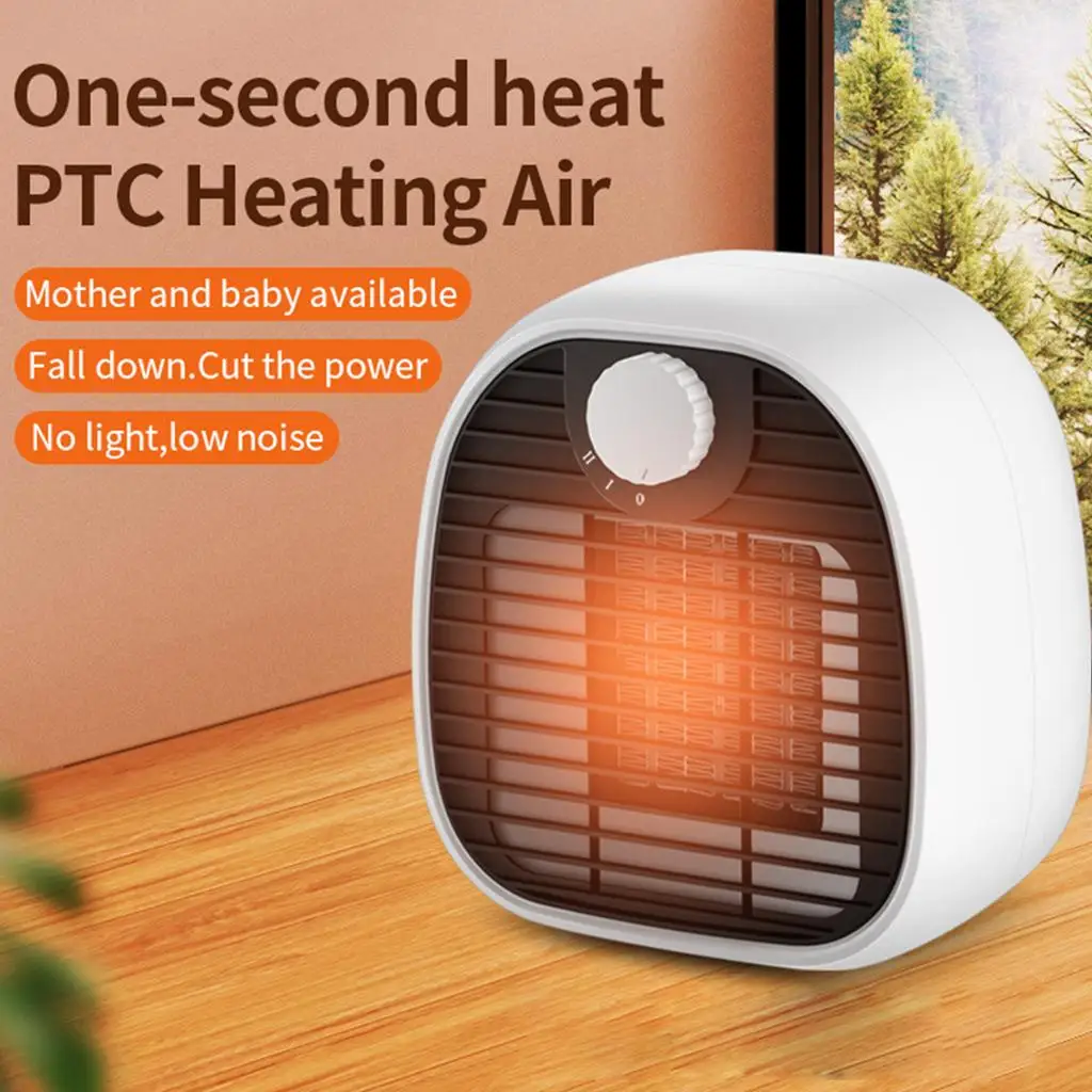 Mini Electric Space Heater 1000W Overheat Protection Desk Heater for Office Winter Home PTC Ceramic Heating