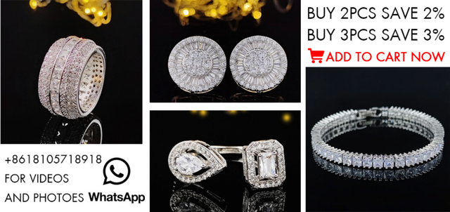 Conjunto de anillos de boda de lujo para mujer, joyería de Color plateado,  regalo de aniversario, venta al por mayor, novedad de 2023, R4632 -  AliExpress