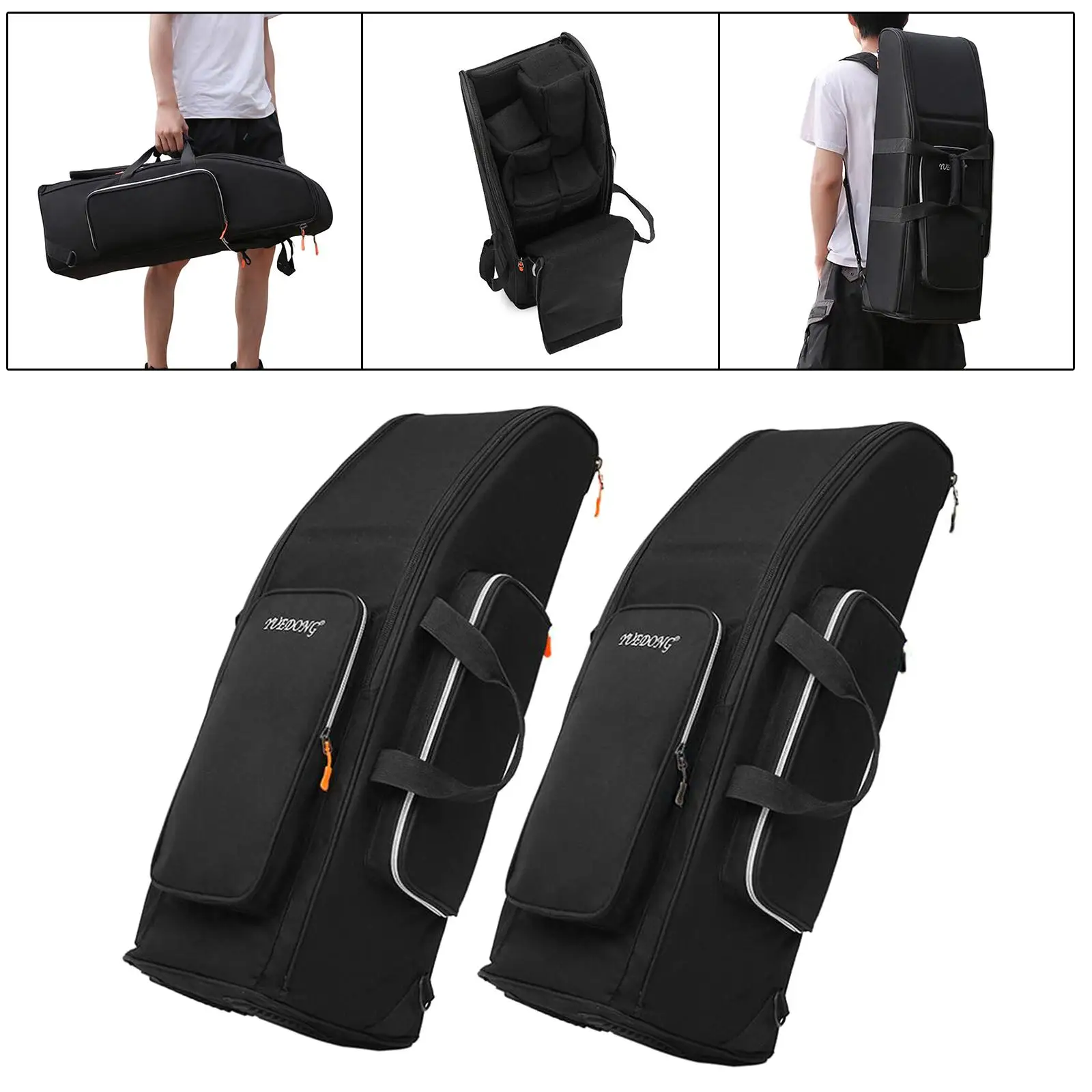 Bassoon Backpack Shockproof Travel Carry Case for Woodwind Instrurment