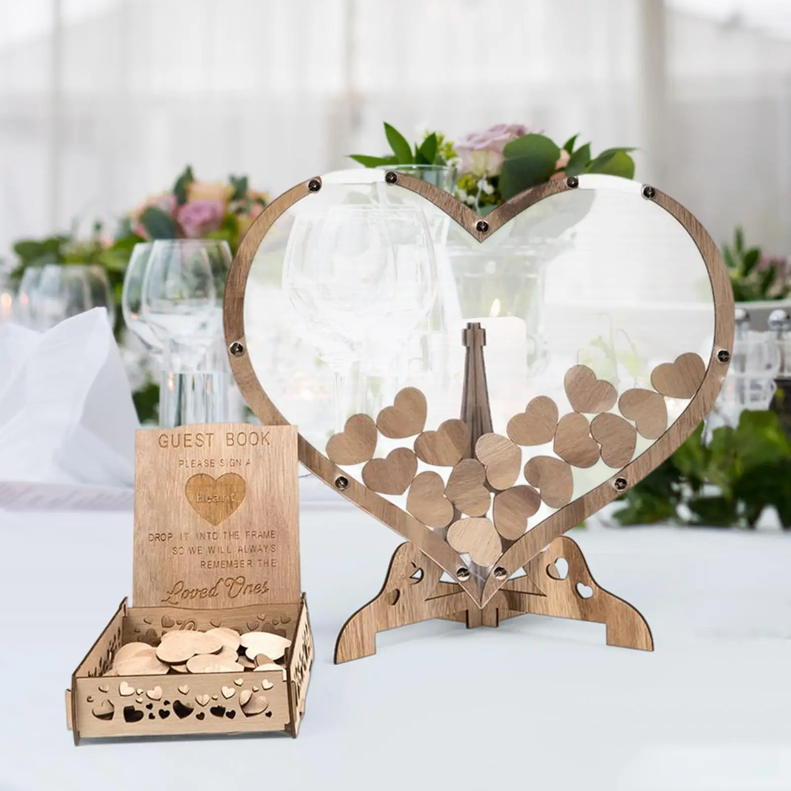 Creative Personalized Wedding Guest Book Wooden Collection for Graduation