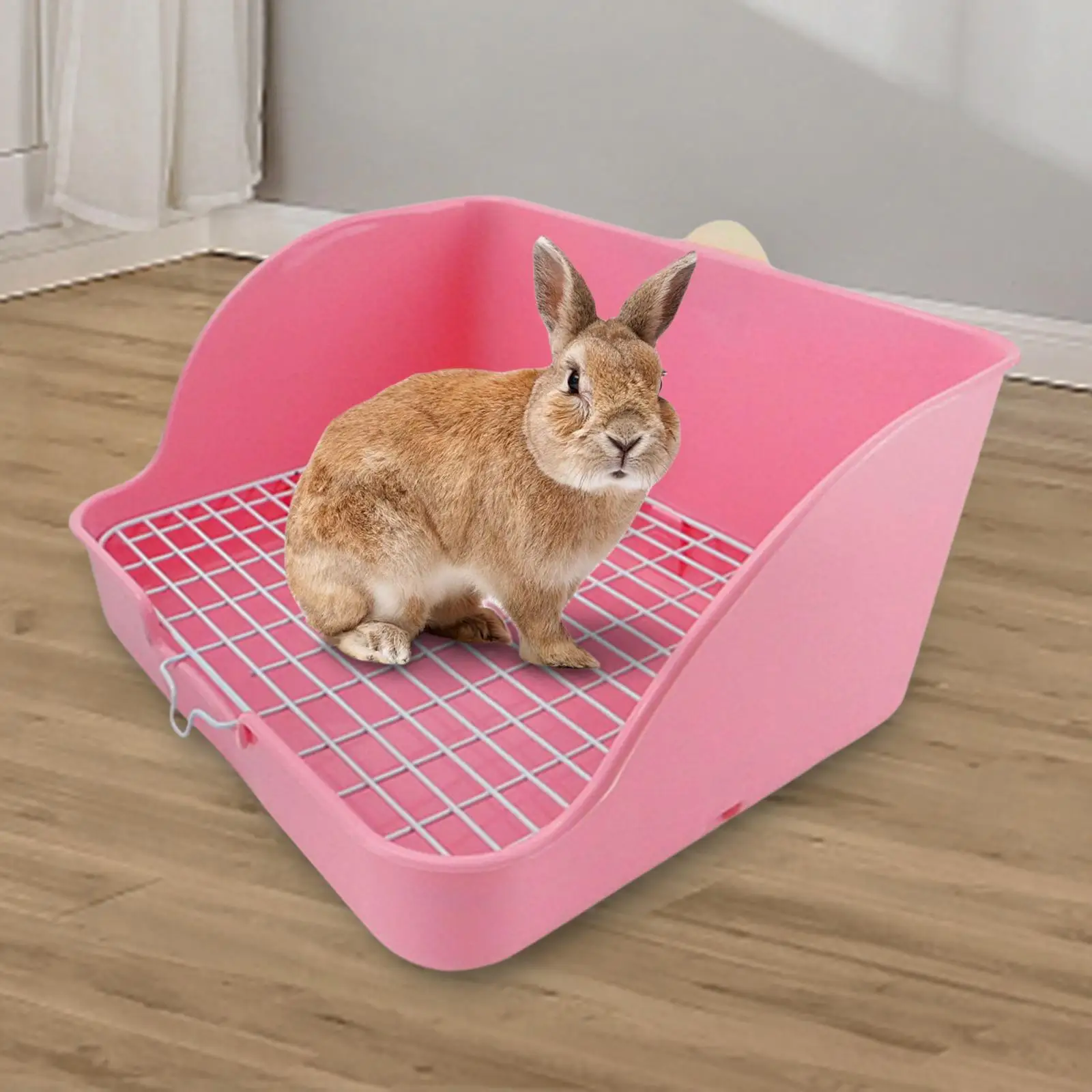 Rabbit Litter Box Plastic Bunny Hamster Pet Toilet Bedding Cage Potty Box